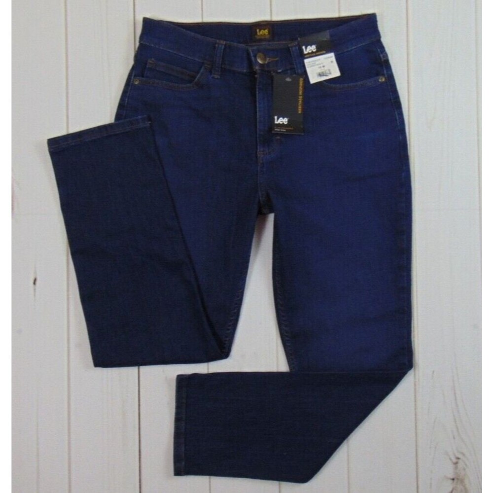 New Lee Heritage Inspired Jeans Size 12M Dark Wash Denim Slim Straight Blue